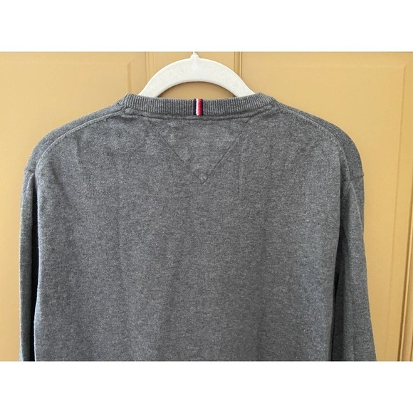 Tommy Hilfiger Gray Cotton Pullover Sweater Women's Size Medium - Picture 6 of 7